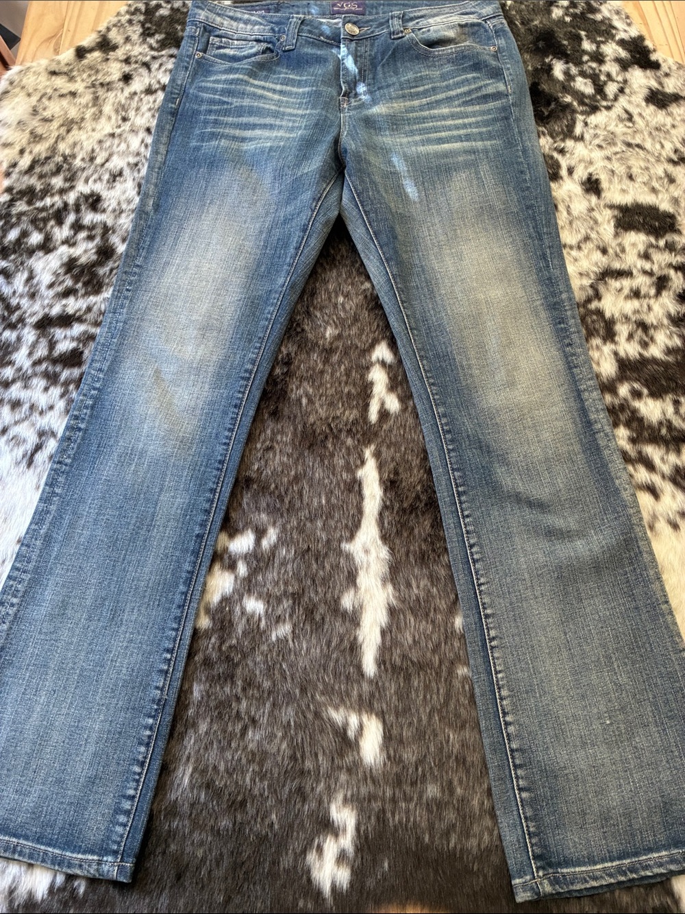 Vigoss Women's Faded Blue Bootcut Jeans